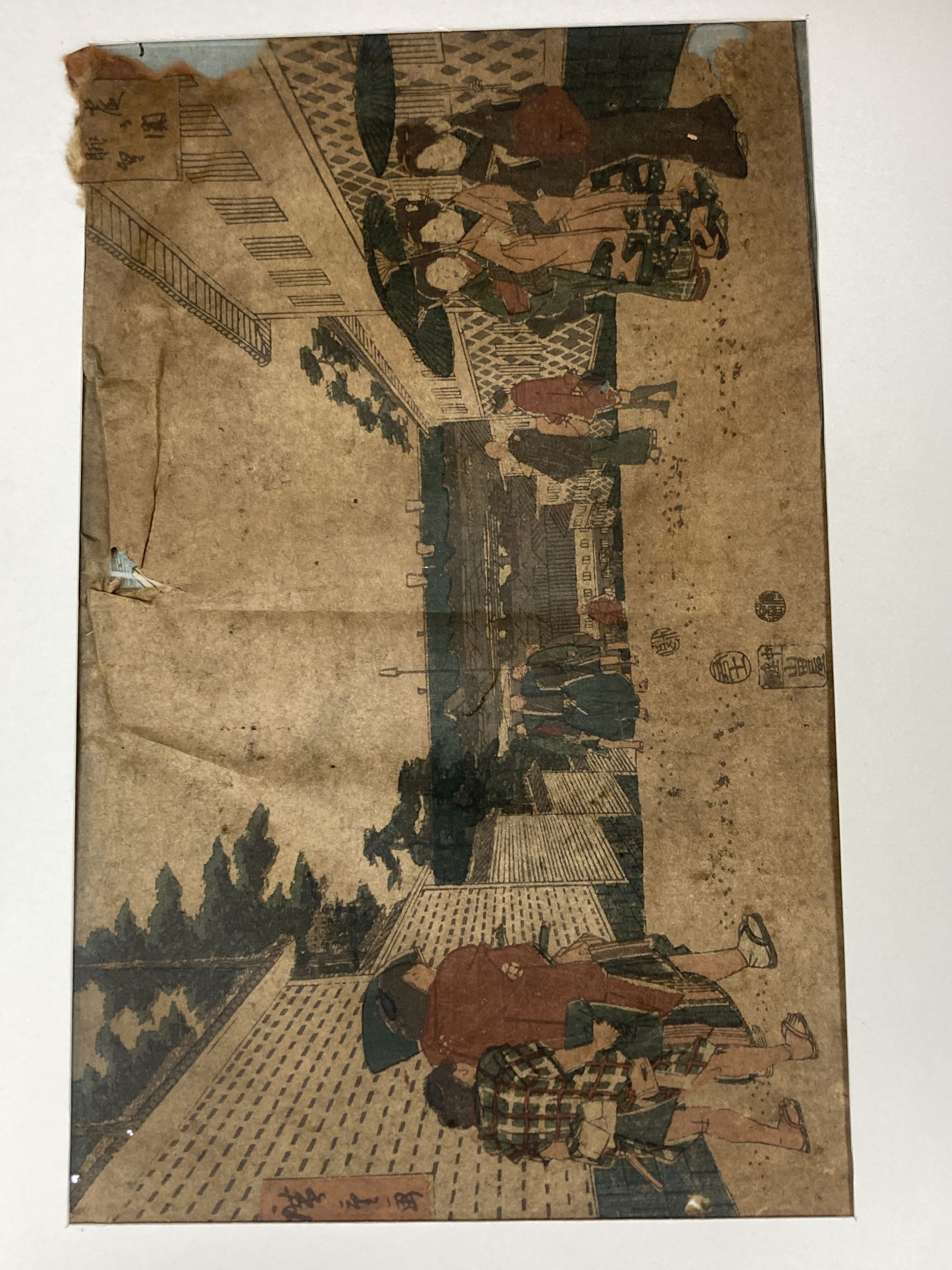 A group of assorted unframed Japanese woodblock prints, largest 36 x 23cm